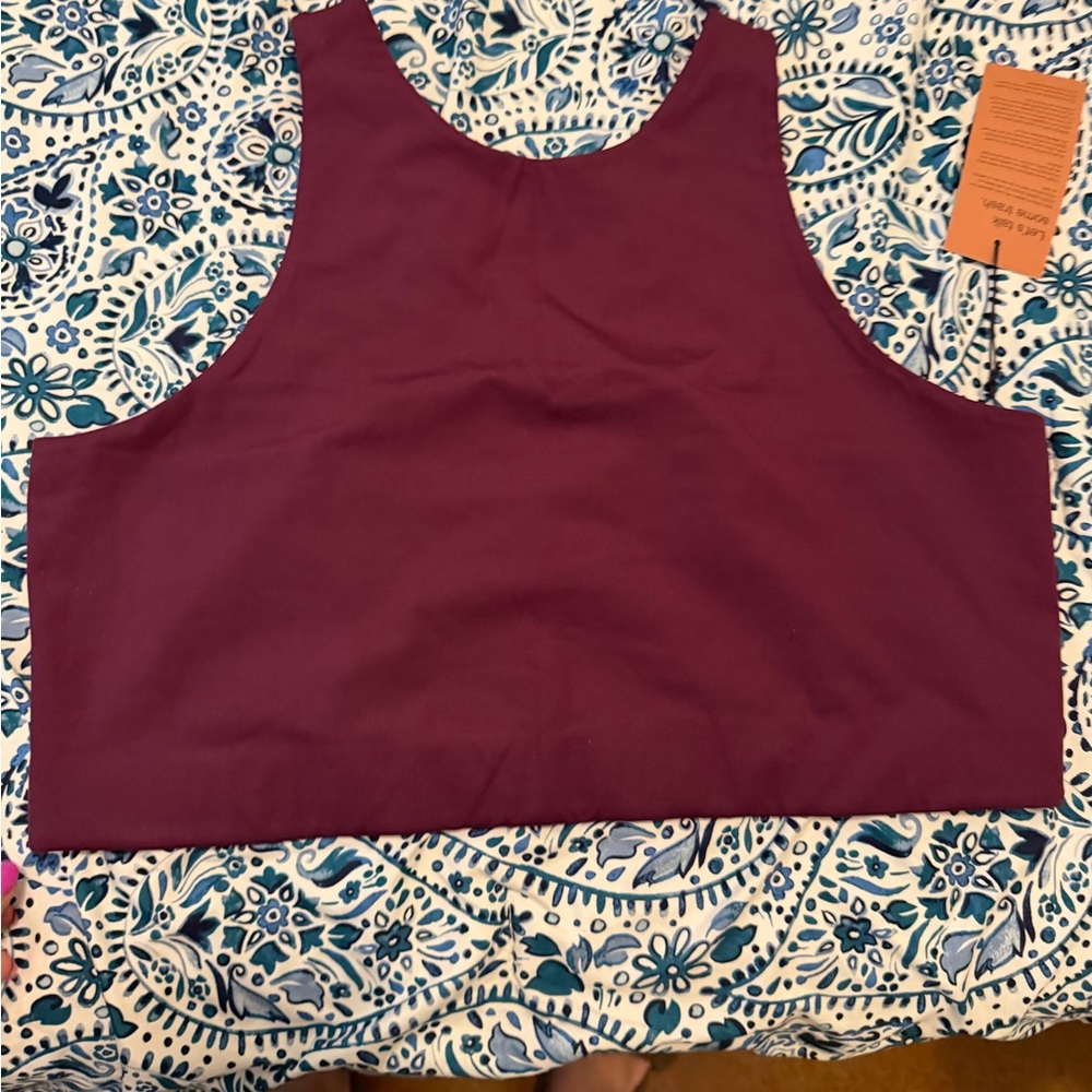 Girlfriend Collective Burgundy Top